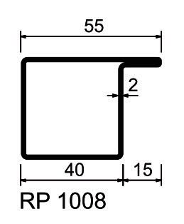 RP-Standardprofil blank, EN10025 S235JR  RP 1008  6 m