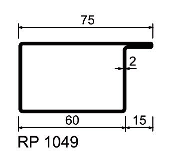 RP-Profily S235JR  RP 1049 Standardprogram, pickled
