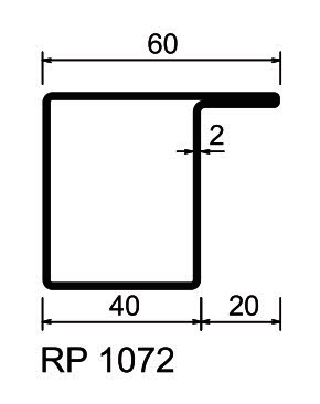 RP-Profily S235JR  RP 1072 Standardprogram, pickled