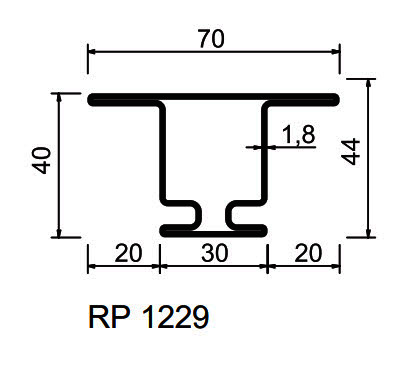 Stop Pipes / RP-Profiles S235JR  RP 1229 Standardprogram, pickled