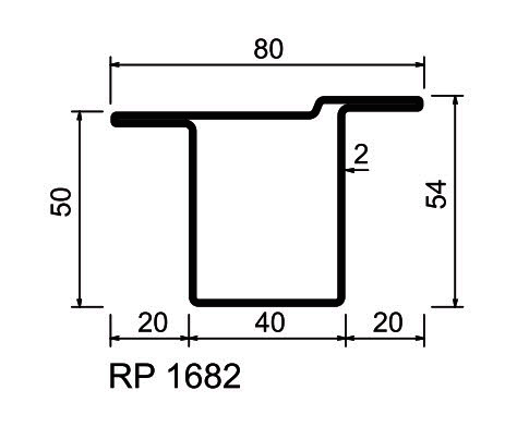 RP-Profily S235JR  RP 1682 Standardprogram, pickled